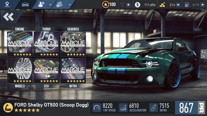 Need For Speed No Limits FORD Shelby GT500 (Snoop Dogg)