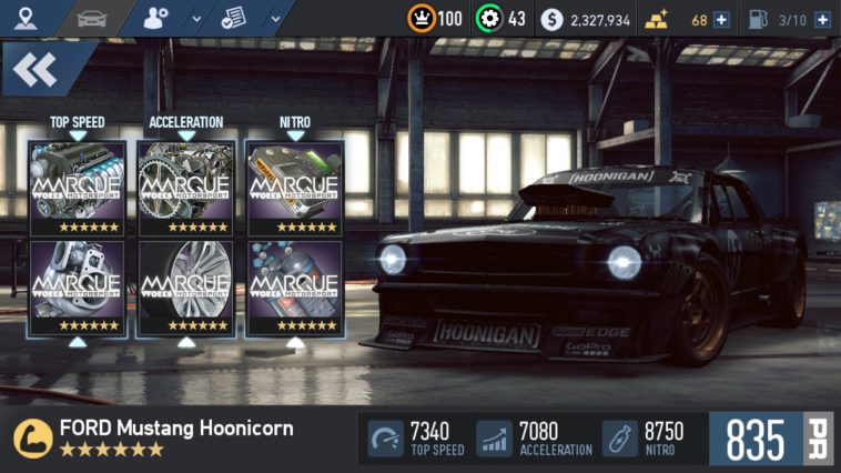 Need For Speed No Limits FORD Mustang Hoonicorn