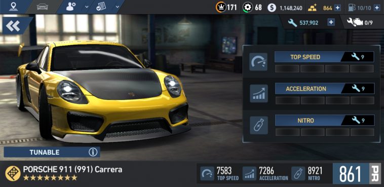 Need For Speed No Limits PORSCHE 911 (991) Carrera