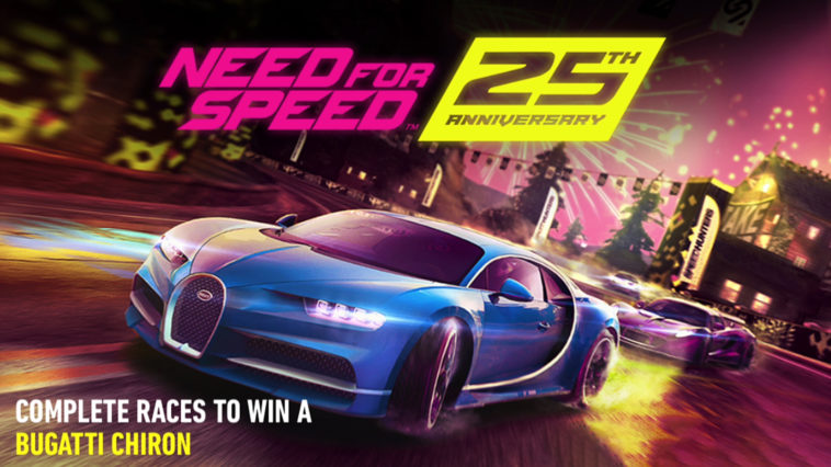 Bugatti Chiron Need For Speed 25th Anniversary NFS No Limits FULL EVENT
