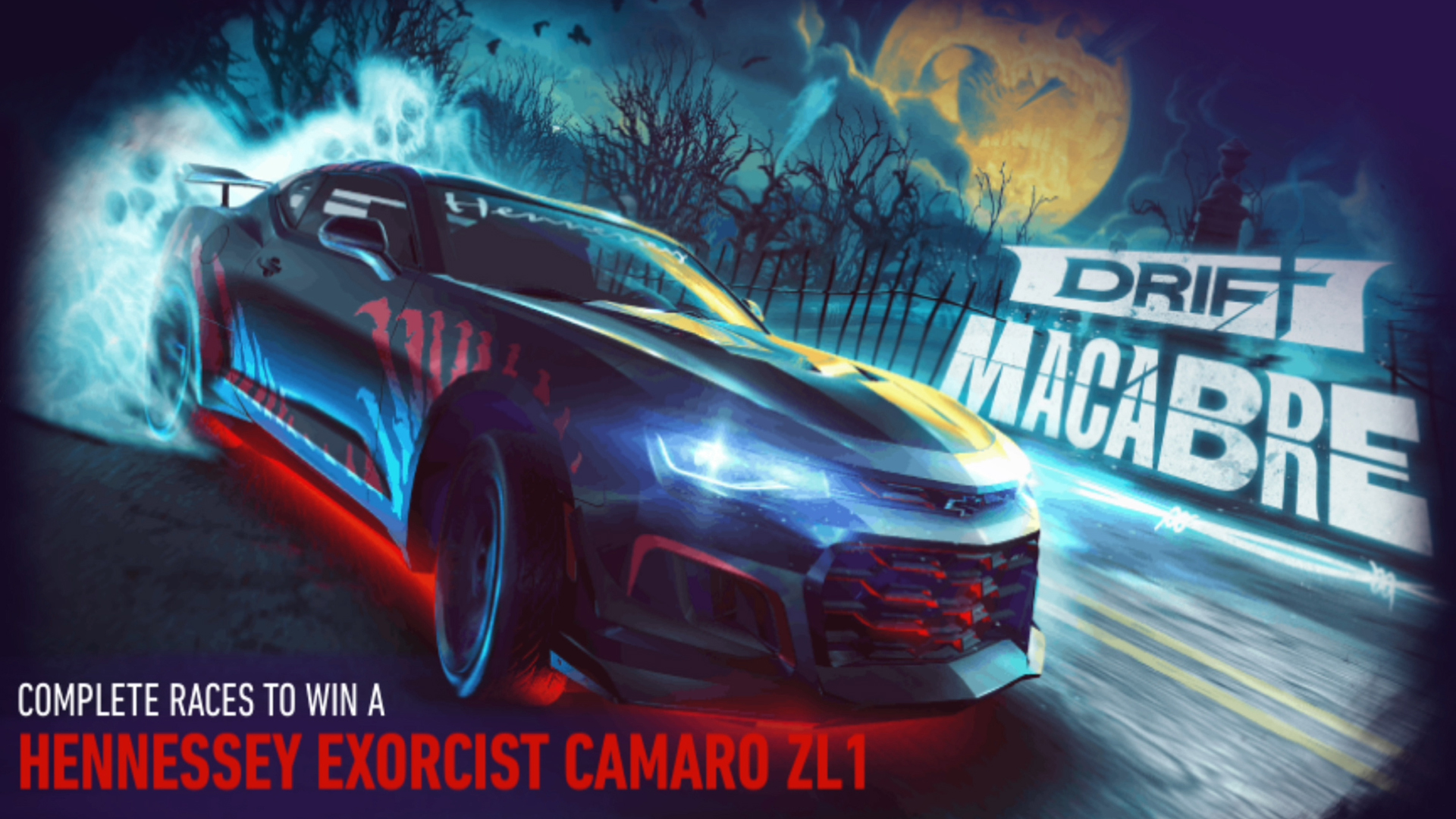 Hennessey Exorcist Camaro ZL1 Drift Macabre NFS No Limits FULL EVENT