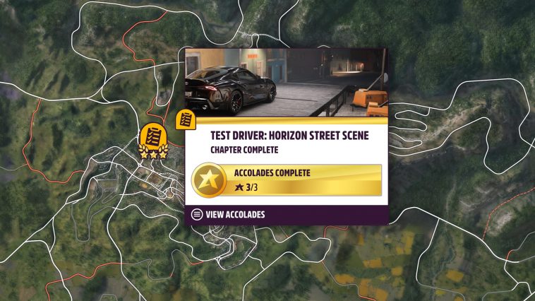 Forza Horizon 5 Test Driver Horizon Street Scene ALL 3 STARS