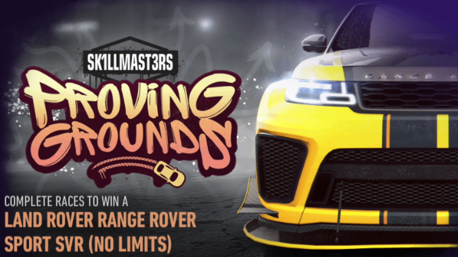 Land Rover Range Rover Sport SVR Proving Grounds NFS No Limits FULL EVENT