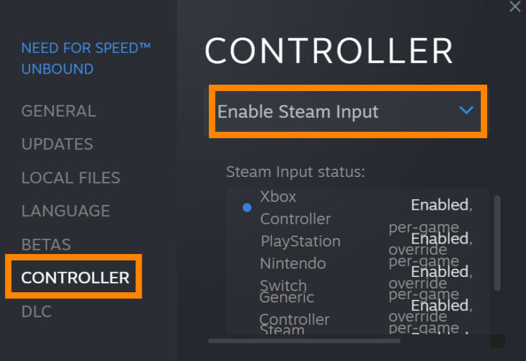 How to fix Need For Speed Unbound Controller Issue on PC